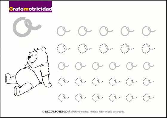 Grafomotricidad Vocales En Minúscula 